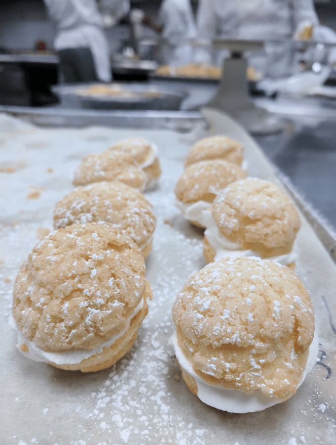 Cream Puffs at Pastry School