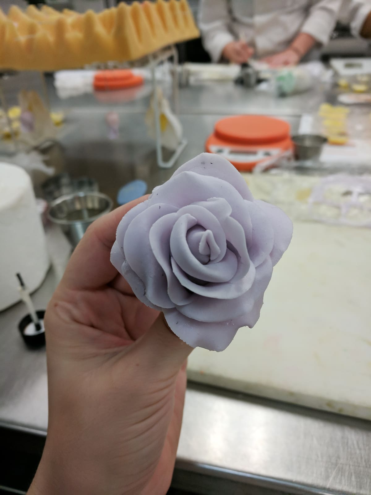 Sugar paste rose