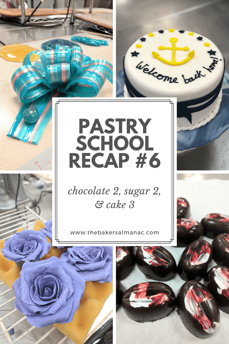 Pastry School Recap #6: Chocolate 2, Sugar 2, and Cake 3