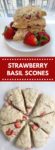 Strawberry basil scones