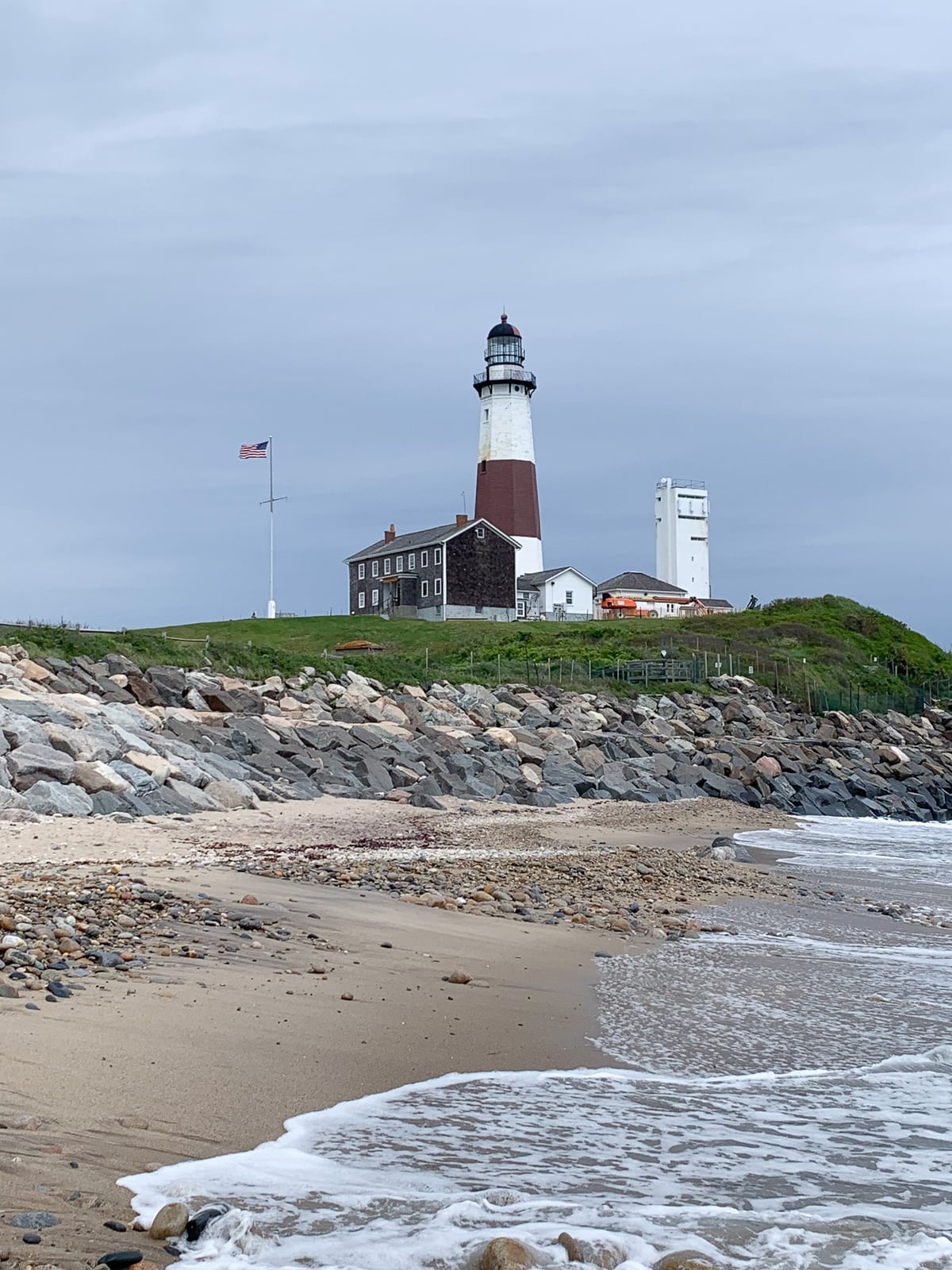 Montauk Lighthouse as seen from beach