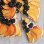 Peach and Blackberry Fruit Pizza