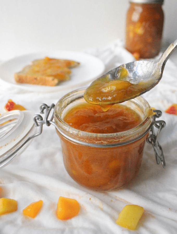 Easy Peach Cardamom Jam