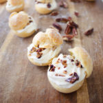 Maple pecan cream puffs