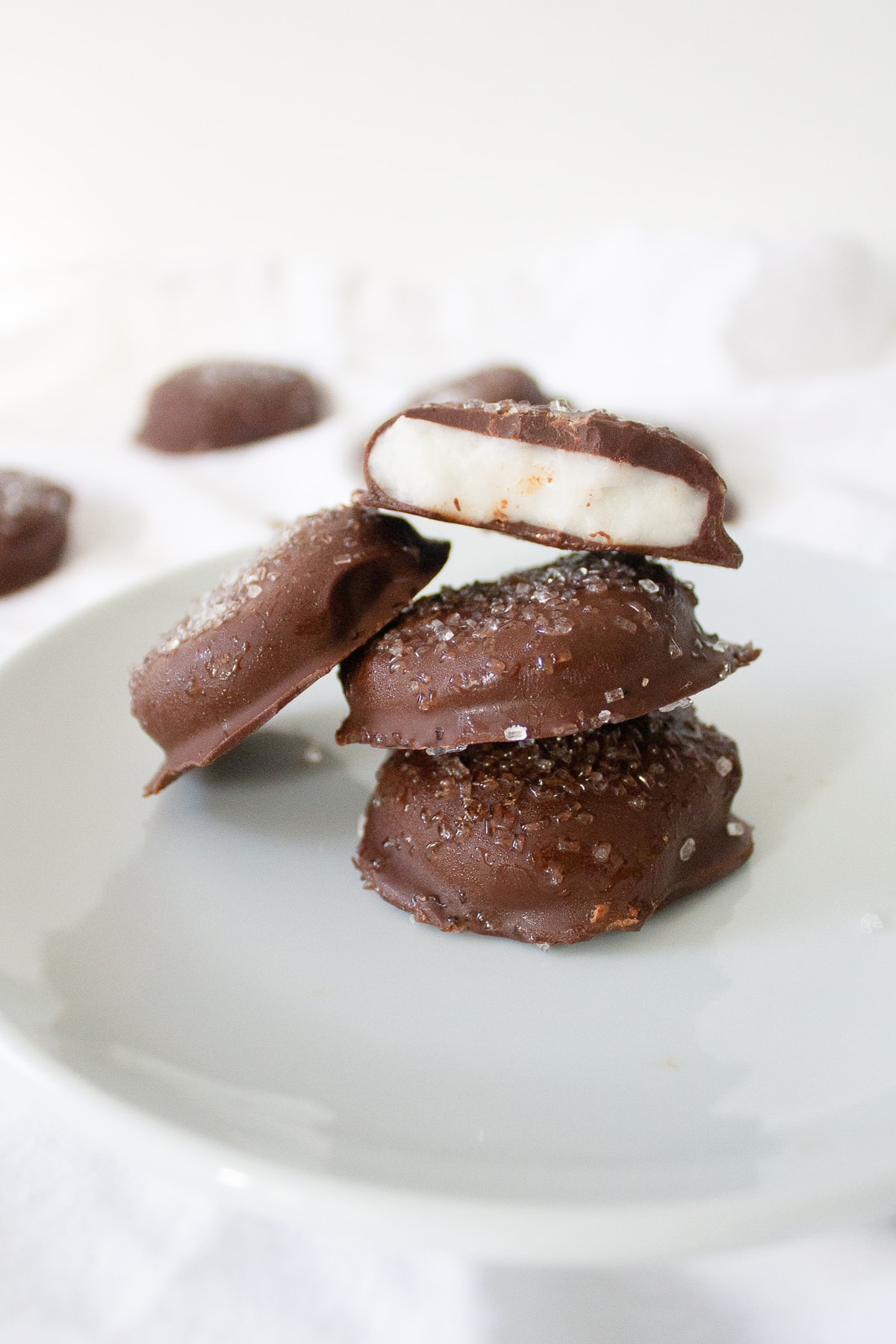 Homemade peppermint patties