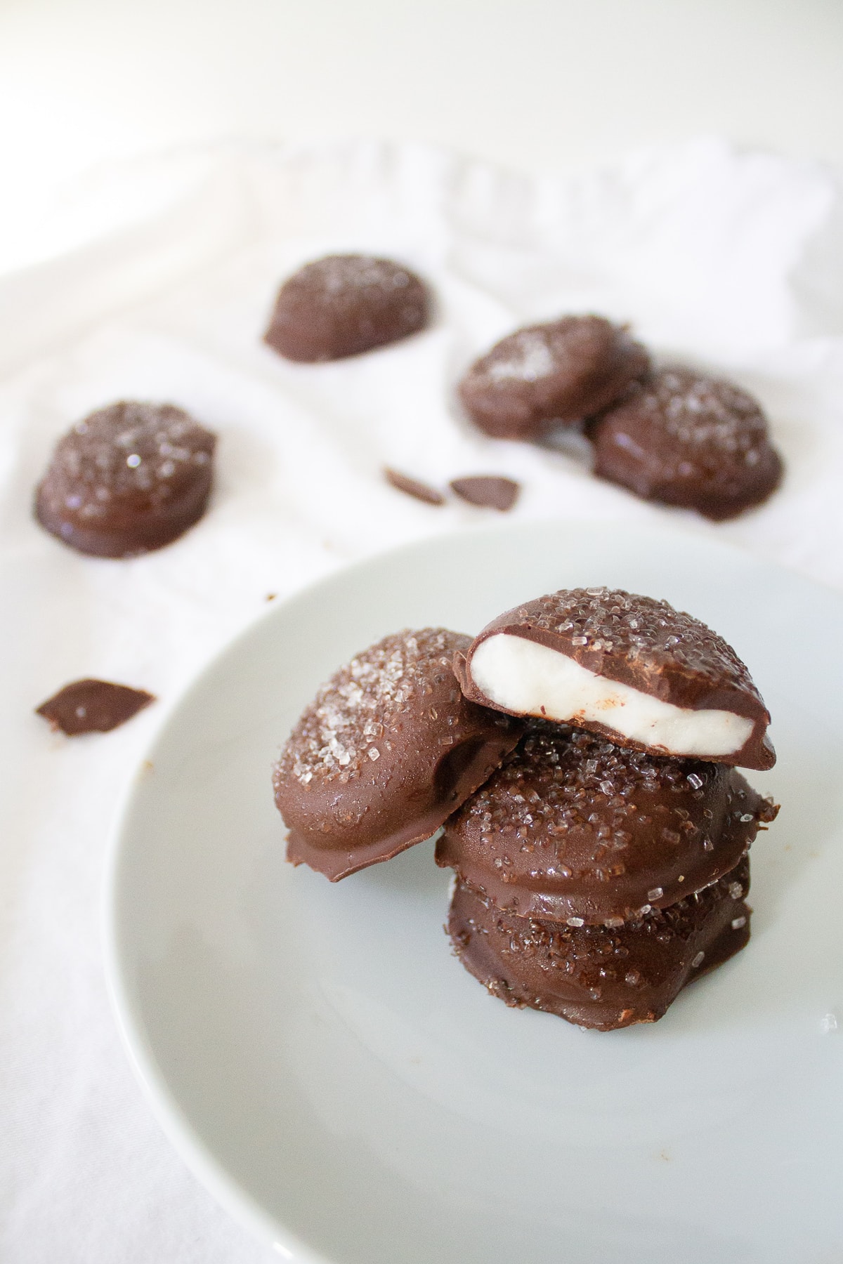 Homemade peppermint patties