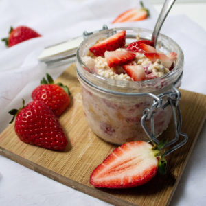 Strawberry Shortcake Overnight Oats - The Baker's Almanac