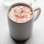 Mug of peppermint hot chocolate
